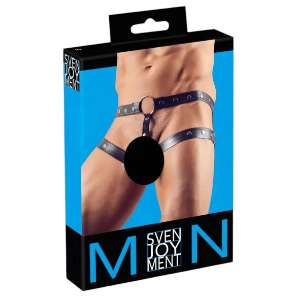 Svenjoyment - arnés con anillo para pene - negro - talla M/L