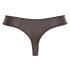 Svenjoyment - tanga brillante con strass y cremallera para hombres (negro) - XL