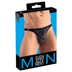Svenjoyment - tanga masculino con adornos (negro) - M