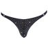 Svenjoyment - Tanga para Hombre con Estrás (Negro) - M