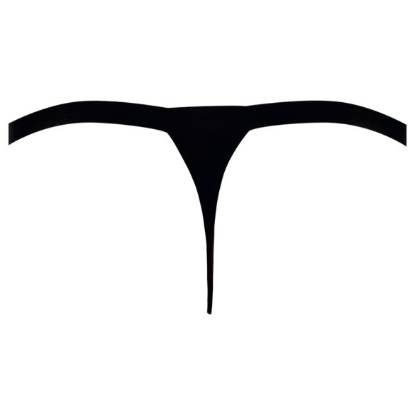 Svenjoyment - tanga masculino negro con strass - L