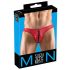 Svenjoyment - Calzoncillo masculino negro con cordones (rojo)