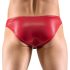 Svenjoyment - Calzoncillo masculino negro con cordones (rojo)