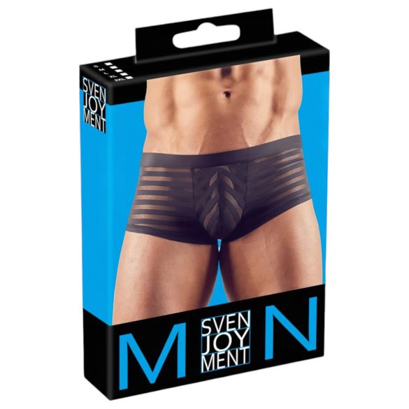 Boxer transparente con rayas negras