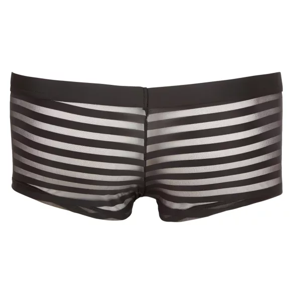 Boxer transparente de rayas - negro - L