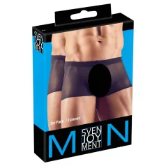   Svenjoyment - Set de boxers negros transparentes de 2 piezas (talla S-L)