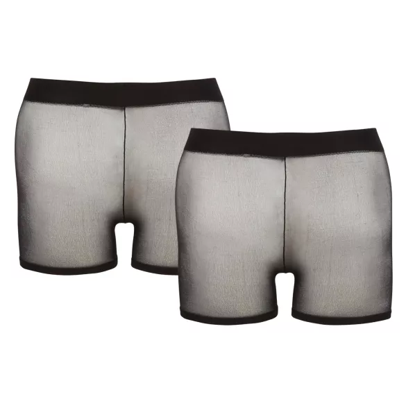 Svenjoyment - Set de boxers negros transparentes de 2 piezas (talla S-L)