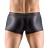 Svenjoyment - bóxer mate con cremallera y strass (negro) - M