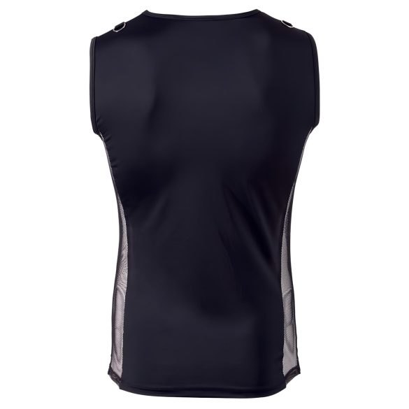 Svenjoyment - camiseta masculina con cordones - negro