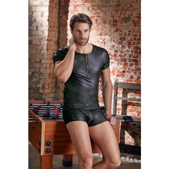 NEK - Camiseta masculina de manga corta efecto mate (negro) - M