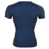 NEK - camiseta masculina sexy con encaje y cordones - negro/azul - M