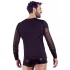 NEK - camiseta negra de manga larga con tirantes cruzados para hombre