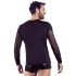 NEK - Camiseta negra manga larga cruzada para hombre - XL