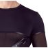 NEK - Camiseta negra manga larga cruzada para hombre - XL