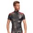 NEK - Sudadera negra con cremallera y detalles rojos para hombre