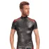 NEK - sudadera hombre cremallera detalle rojo - negro