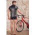 NEK - Sudadera negra con cremallera y detalles rojos para hombre