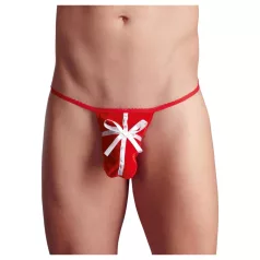 Tanga roja navideña de regalo para hombre (tallas S-L)