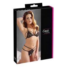 Cottelli - Conjunto lencería abierto - Encaje - Negro - M