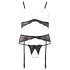 Abierta Fina - conjunto de encaje y perlas - XL