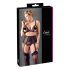 Cottelli Talla Grande - Conjunto de encaje (negro) - XXL