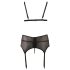 Cottelli Talla Grande - Conjunto de encaje (negro) - XXXXL
