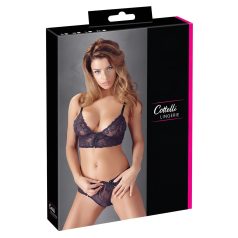 Cottelli - Conjunto lila de encaje floral