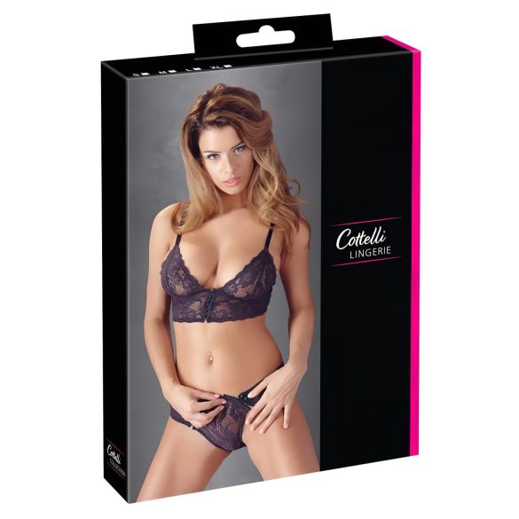 Cottelli - Encantador set de encaje floral (lila)