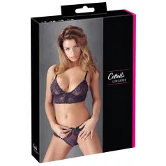 Cottelli - Conjunto lencería floral de encaje - lila - M