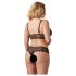 Cottelli Talla Grande - conjunto de encaje (negro) - XXXXL