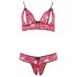 Cottelli - Conjunto lujurioso de encaje rojo - L