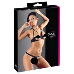   Cottelli - Conjunto de lencería con aros metálicos - negro - 80B/M