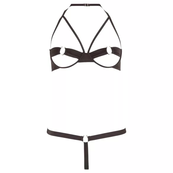 Cottelli - Conjunto de lencería con aros metálicos - negro - 85B/L