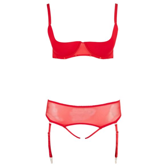 Cottelli Plus Size - conjunto de lencería adaptable - rojo