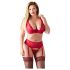 Conjunto de Lencería Ajustable Cottelli Plus Size (Rojo) - 95D/2XL