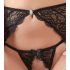 Encanto de encaje brillante - set de sujetador (negro) - XL
