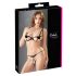 Cottelli - set de sujetador bordado brillante (negro)