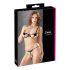 Cottelli - set de sujetador bordado brillante (negro)