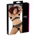 Cottelli Plus Size - set de sujetador con perlas (negro) - XL