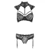 Cottelli - conjunto de encaje con cuello (negro) - 80B/M