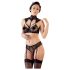 Cottelli - conjunto de encaje con cuello (negro) - 85C/L