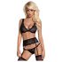 Obsessive Emperita - conjunto lencería bordado pequeño (negro)
