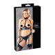 Cottelli Bondage - conjunto brilloso con brazaletes (negro) - M