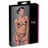 Cottelli - Arnes de cuerpo con cadena - 2 piezas (negro)