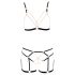 Cottelli - Arnes de cuerpo con cadena - 2 piezas (negro)