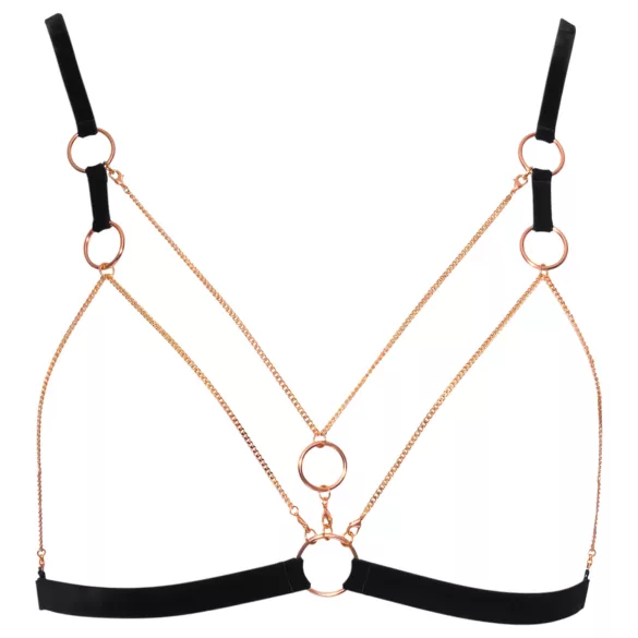 Cottelli - arnés corporal decorativo con cadenas - 2 piezas - negro