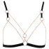 Cottelli - arnés corporal decorativo con cadenas - 2 piezas - negro