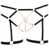 Cottelli - Arnes de cuerpo con cadena - 2 piezas (negro)