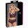 Cottelli Plus Size - Set floral sujetador (negro-violeta)