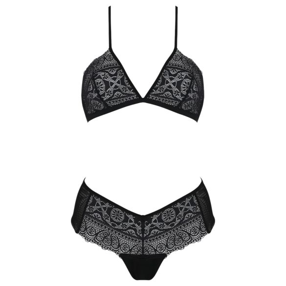 Set de bikini Passion Eco Kerria de encaje (negro) - L/XL